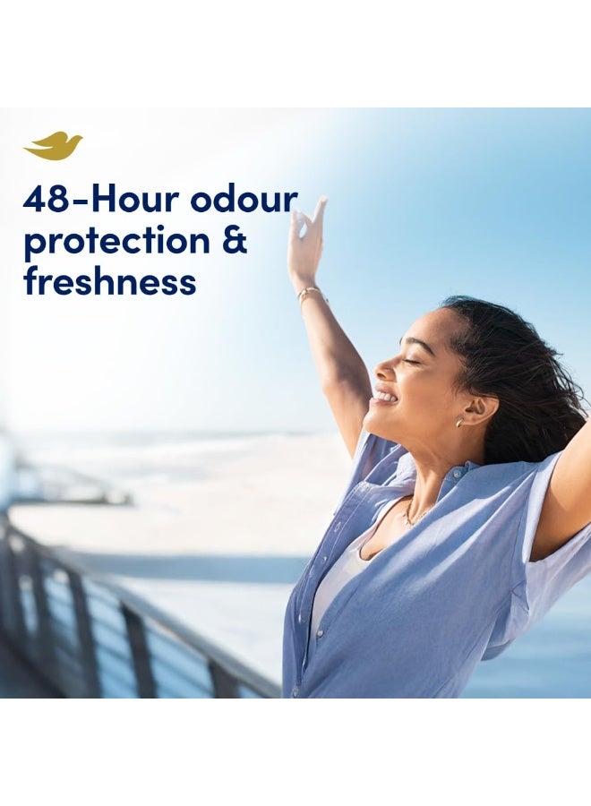 دوف مزيل عرق دوف الأصلي للنساء بتركيبة ستيك مضادة للتعرق | حماية من الروائح لمدة 48 ساعة | ربع كريم مرطب لمنطقة الإبط الناعمة | 40 غرام - Image 4